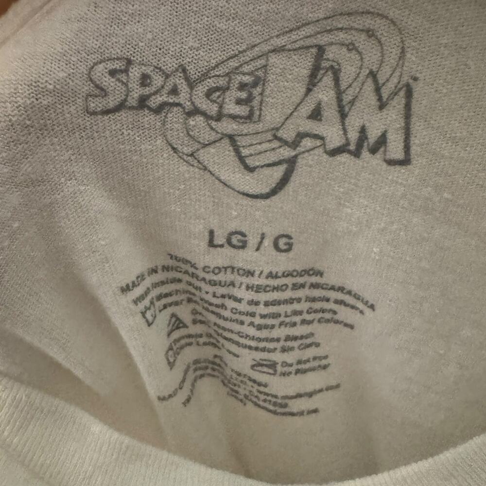 Space Jam Tune Squad White Graphic Tee Men’s L Looney Tunes 90s Retro - Picture 4 of 7